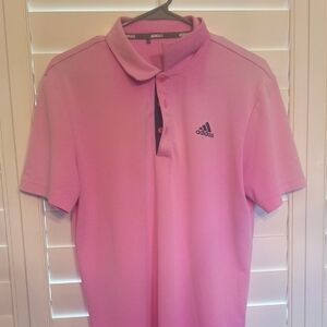 Adidas Men's Polo Shirt Pink